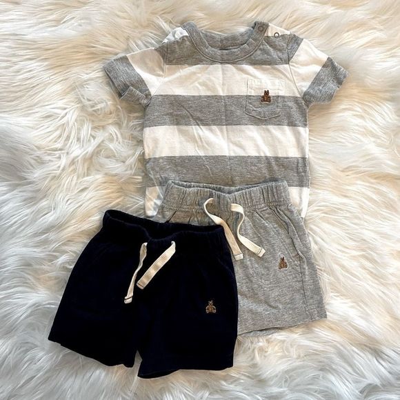 GAP Baby Brannan’s Favorites Mix & Match Onsie & Shorts Set | SZ 6-12M - Picture 2 of 12